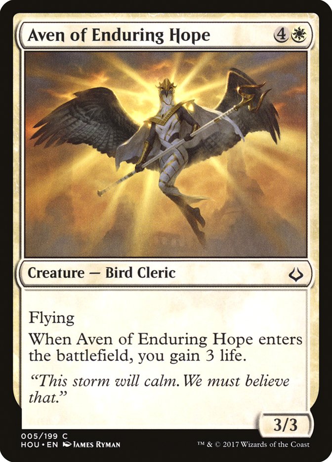 Magic the Gathering Card - Aven of Enduring Hope - MTG Circle