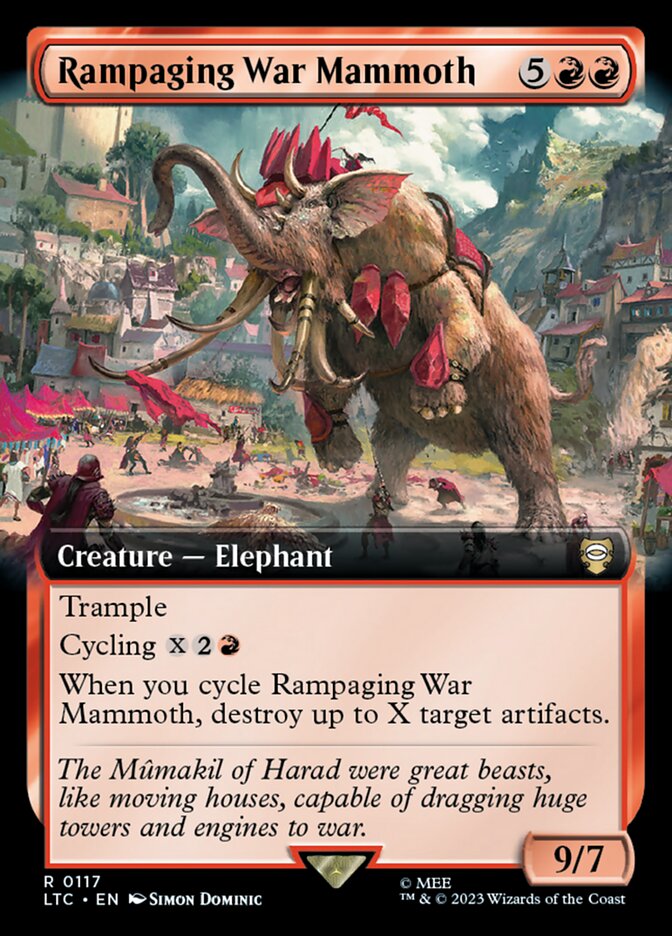 Magic the Gathering Card - Rampaging War Mammoth - MTG Circle