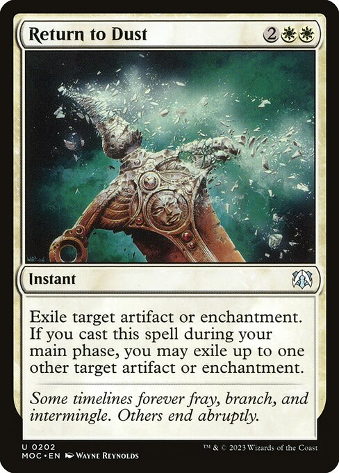 Magic the Gathering Card - Return to Dust - MTG Circle