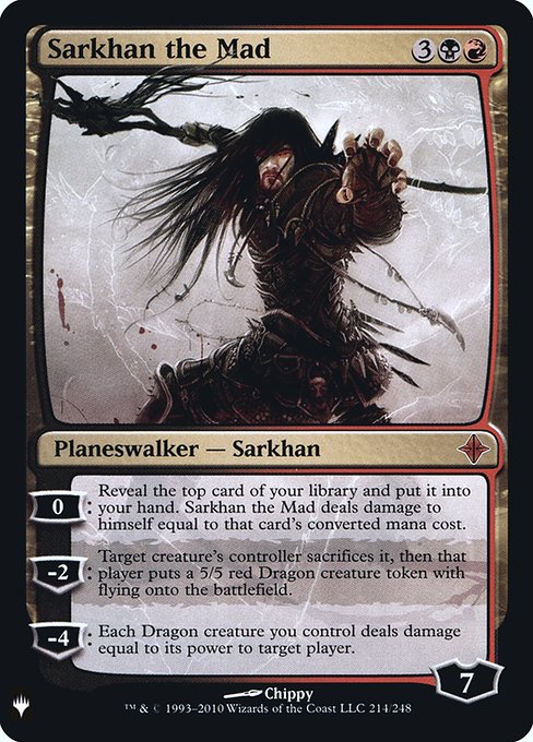 Magic the Gathering Card - Sarkhan the Mad - MTG Circle