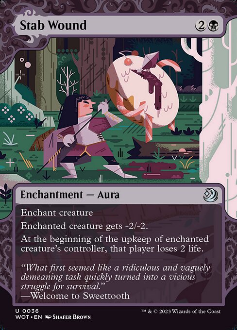 Magic the Gathering Card - Stab Wound - MTG Circle