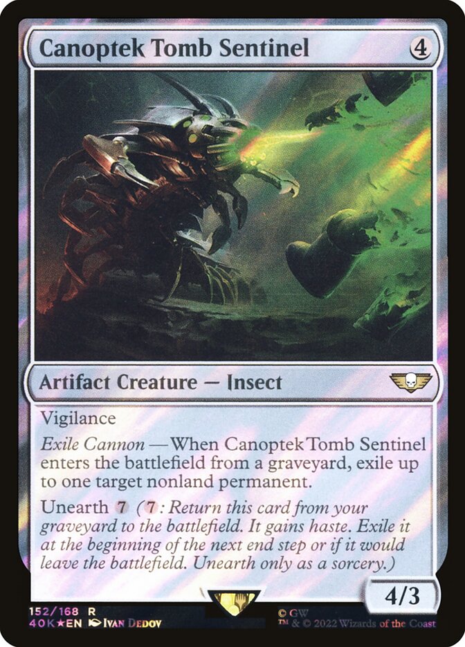 Magic the Gathering Card - Canoptek Tomb Sentinel - MTG Circle