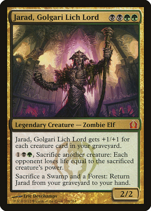 Magic the Gathering Card - Jarad, Golgari Lich Lord - MTG Circle