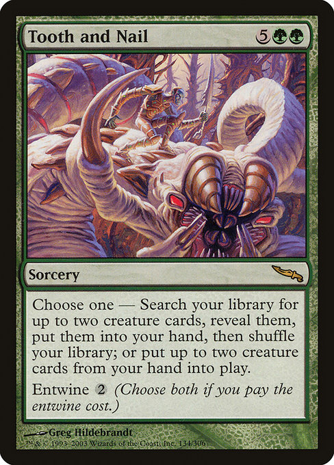 Magic the Gathering Card - Tooth and Nail - MTG Circle