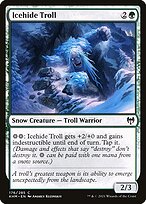 Magic the Gathering Card - Icehide Troll - MTG Circle