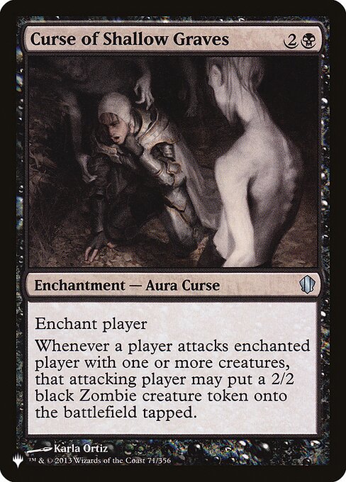 Magic the Gathering Card - Curse of Shallow Graves - MTG Circle