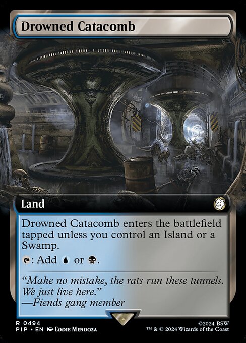 Magic the Gathering Card - Drowned Catacomb - MTG Circle