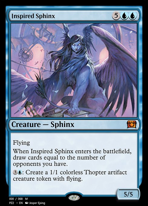 Magic the Gathering Card - Inspired Sphinx - MTG Circle