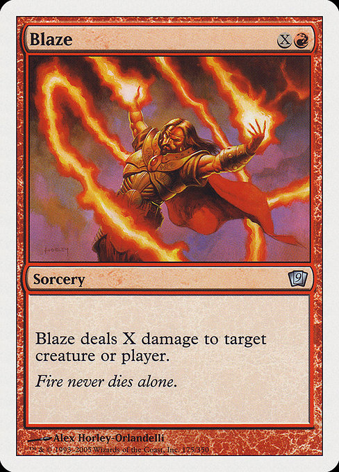 Magic the Gathering Card - Blaze - MTG Circle