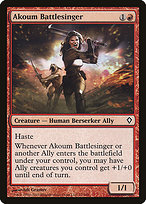 Magic the Gathering Card - Akoum Battlesinger - MTG Circle