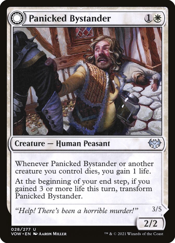 Magic the Gathering Card - Panicked Bystander - MTG Circle