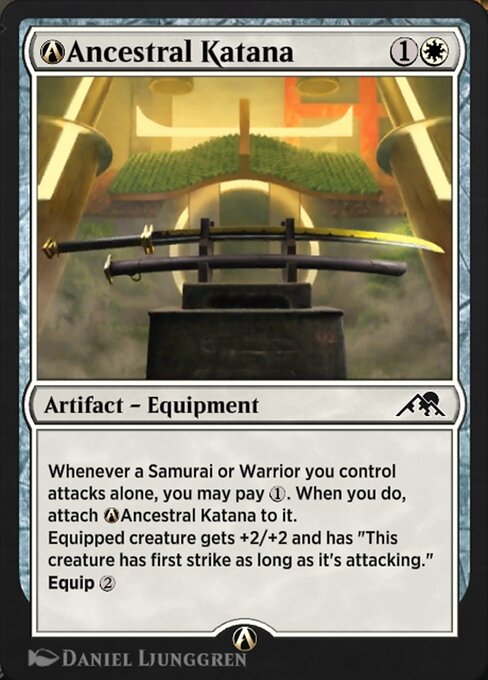 Magic the Gathering Card - A-Ancestral Katana - MTG Circle