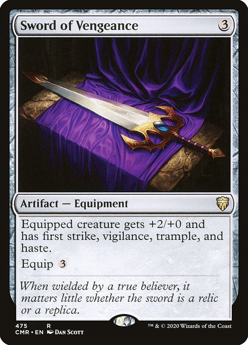 Magic the Gathering Card - Sword of Vengeance - MTG Circle