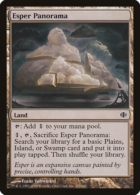 Magic the Gathering Card - Esper Panorama - MTG Circle