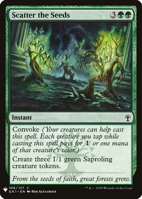 Magic the Gathering Card - Scatter the Seeds - MTG Circle