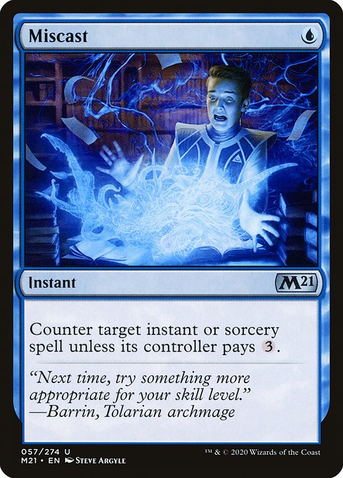 Magic the Gathering Card - Miscast - MTG Circle