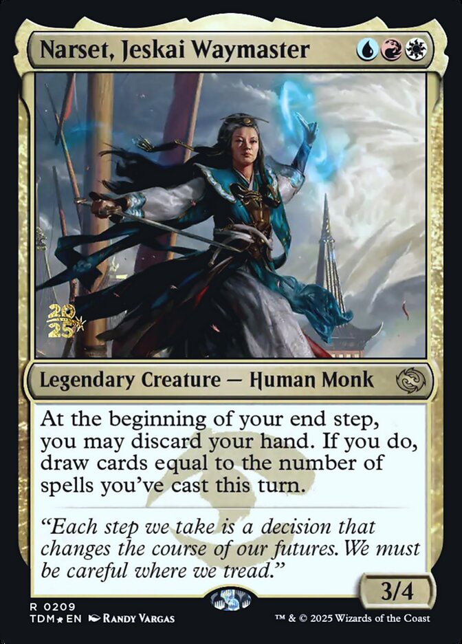 Magic the Gathering Card - Narset, Jeskai Waymaster - MTG Circle