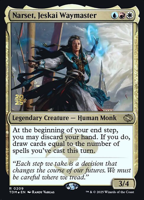 Magic the Gathering Card - Narset, Jeskai Waymaster - MTG Circle