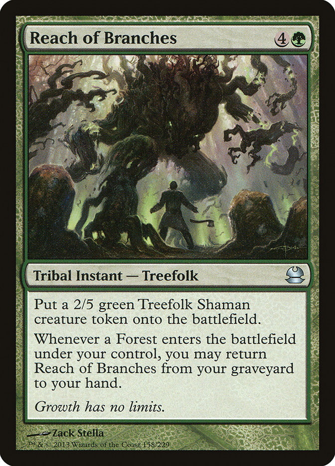 Magic the Gathering Card - Reach of Branches - MTG Circle