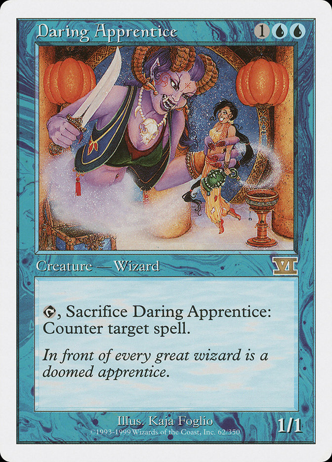 Magic the Gathering Card - Daring Apprentice - MTG Circle