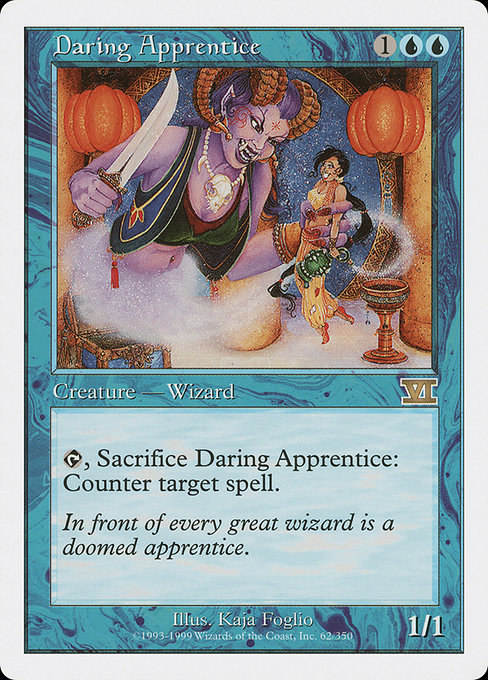 Magic the Gathering Card - Daring Apprentice - MTG Circle