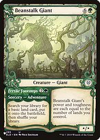 Magic the Gathering Card - Beanstalk Giant // Fertile Footsteps - MTG Circle