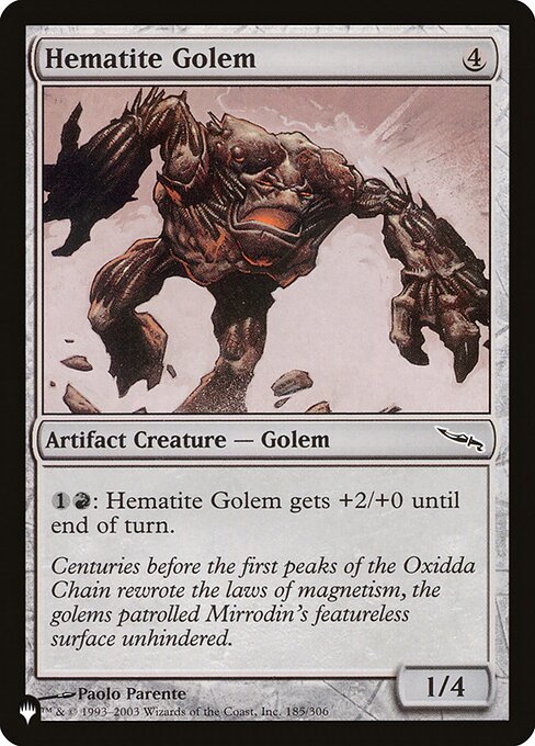 Magic the Gathering Card - Hematite Golem - MTG Circle