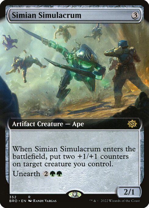 Magic the Gathering Card - Simian Simulacrum - MTG Circle