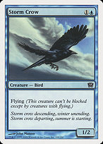 Magic the Gathering Card - Storm Crow - MTG Circle