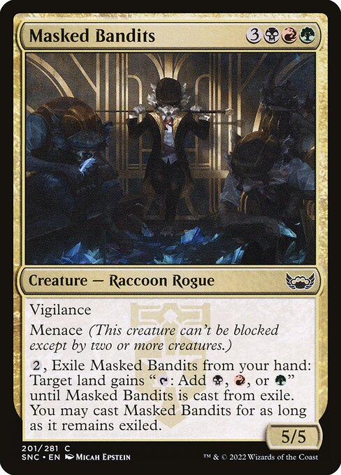 Magic the Gathering Card - Masked Bandits - MTG Circle