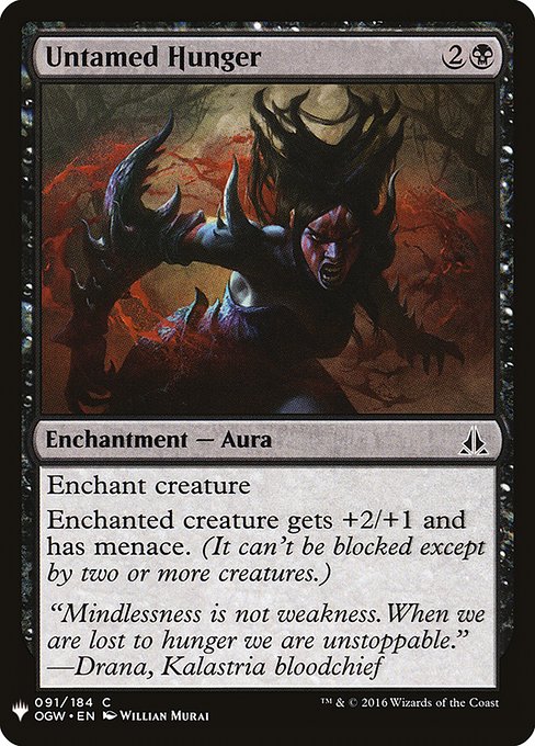 Magic the Gathering Card - Untamed Hunger - MTG Circle