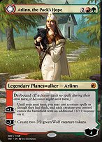 Magic the Gathering Card - Arlinn, the Pack's Hope // Arlinn, the Moon's Fury - MTG Circle