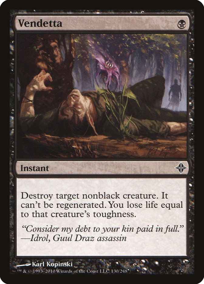 Magic the Gathering Card - Vendetta - MTG Circle