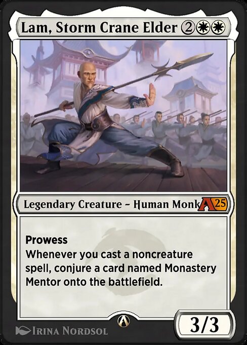 Magic the Gathering Card - Lam, Storm Crane Elder - MTG Circle