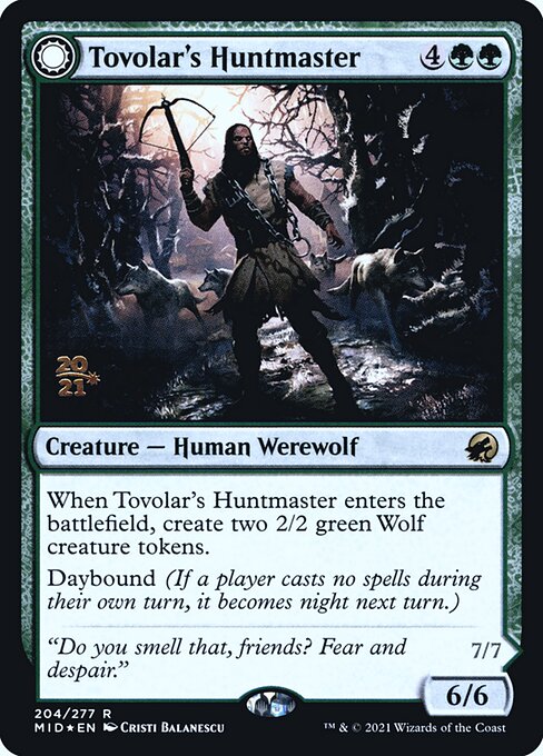 Magic the Gathering Card - Tovolar's Huntmaster - MTG Circle
