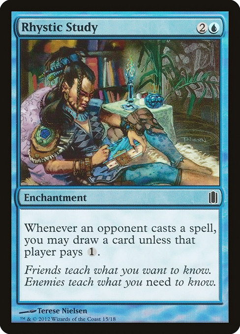 Magic the Gathering Card - Rhystic Study - MTG Circle