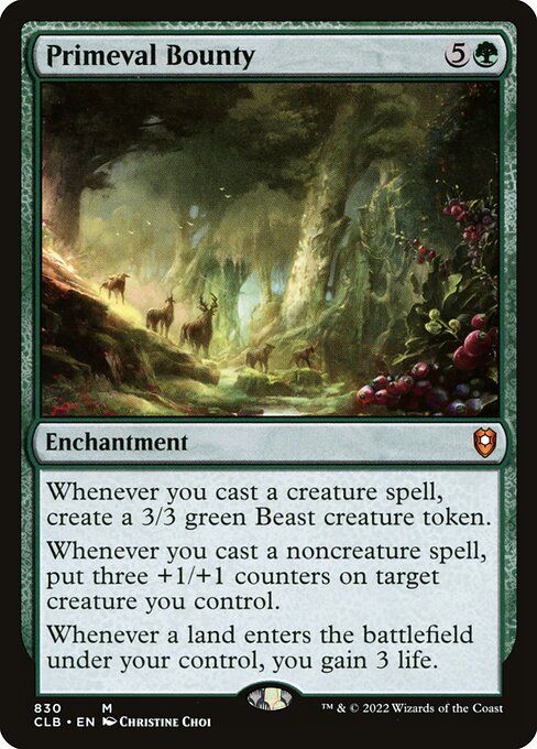 Magic the Gathering Card - Primeval Bounty - MTG Circle