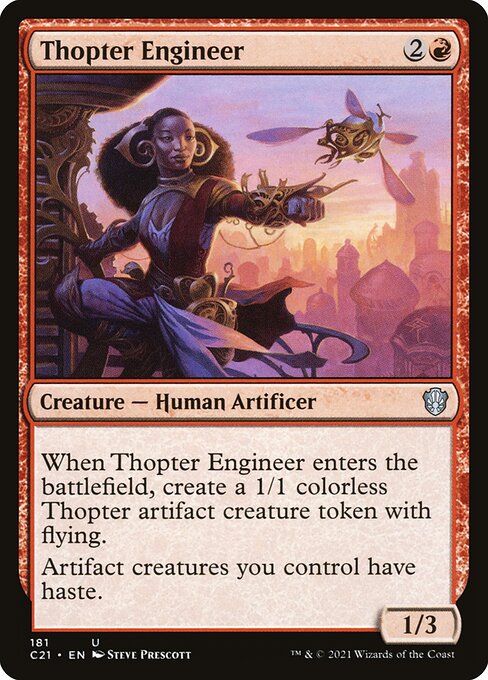 Magic the Gathering Card - Thopter Engineer - MTG Circle