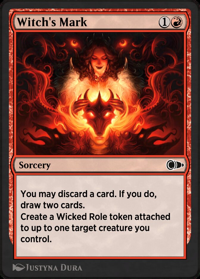 Magic the Gathering Card - Witch's Mark - MTG Circle
