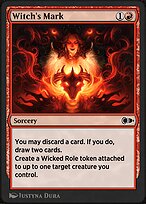 Magic the Gathering Card - Witch's Mark - MTG Circle