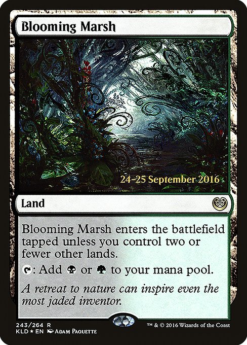 Magic the Gathering Card - Blooming Marsh - MTG Circle