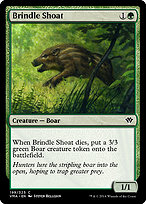 Magic the Gathering Card - Brindle Shoat - MTG Circle