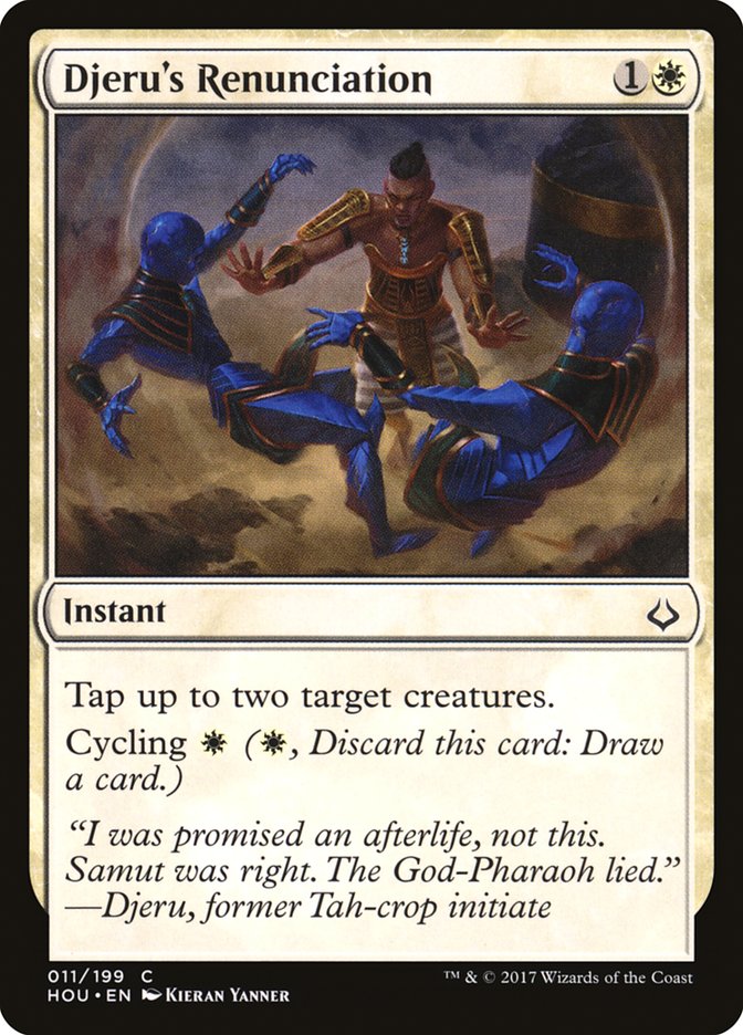 Magic the Gathering Card - Djeru's Renunciation - MTG Circle