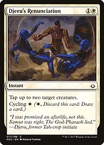 Magic the Gathering Card - Djeru's Renunciation - MTG Circle