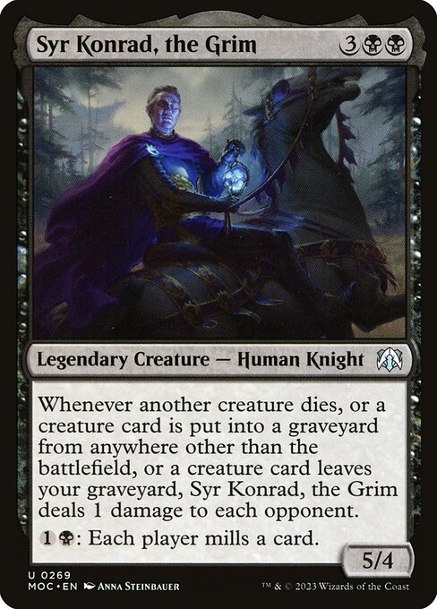 Magic the Gathering Card - Syr Konrad, the Grim - MTG Circle