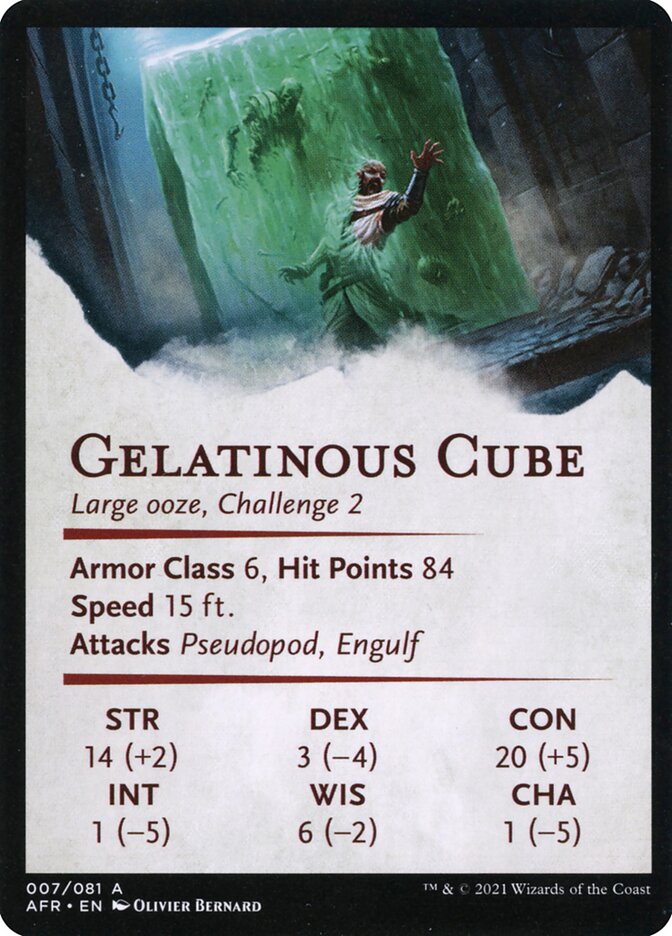 Magic the Gathering Card - Gelatinous Cube - MTG Circle
