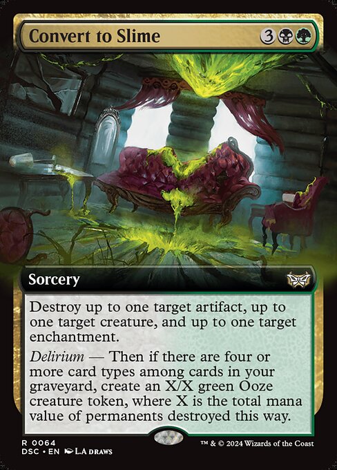 Magic the Gathering Card - Convert to Slime - MTG Circle