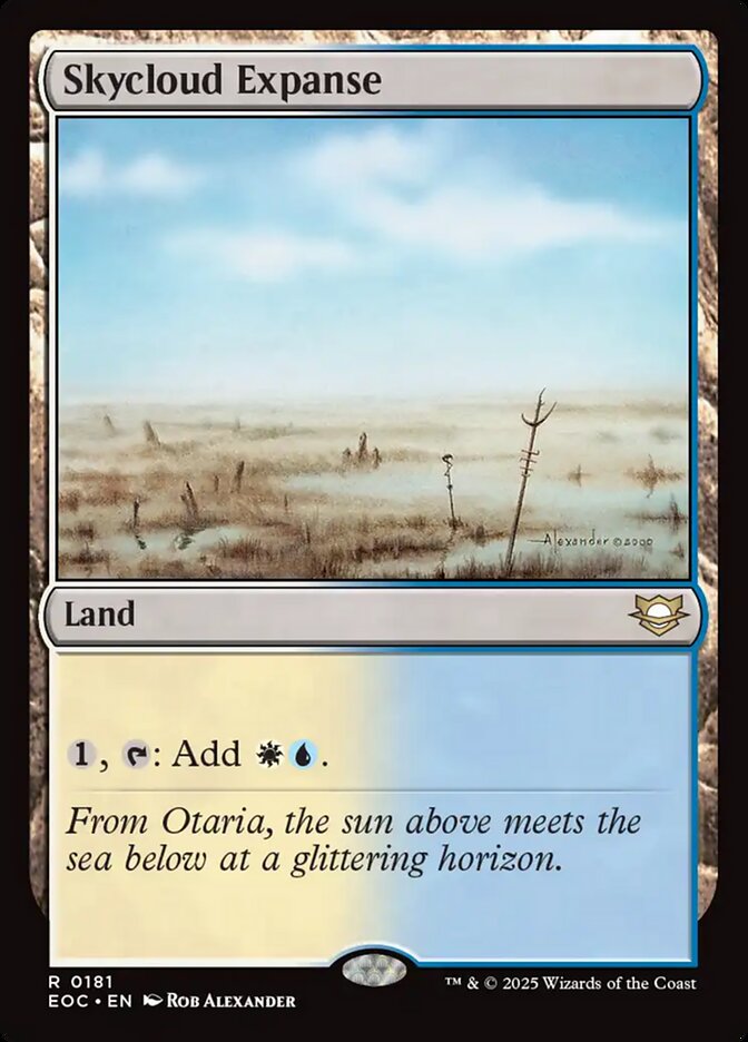Magic the Gathering Card - Skycloud Expanse - MTG Circle