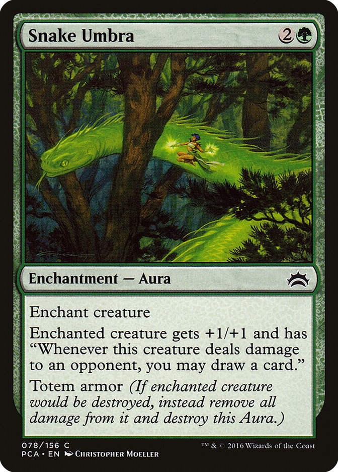 Magic the Gathering Card - Snake Umbra - MTG Circle