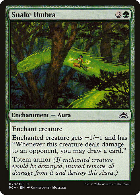Magic the Gathering Card - Snake Umbra - MTG Circle